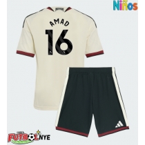 Camiseta Manchester United Amad Diallo #16 Tercera Equipación para niños 2026-27 manga corta (+ pantalones cortos)